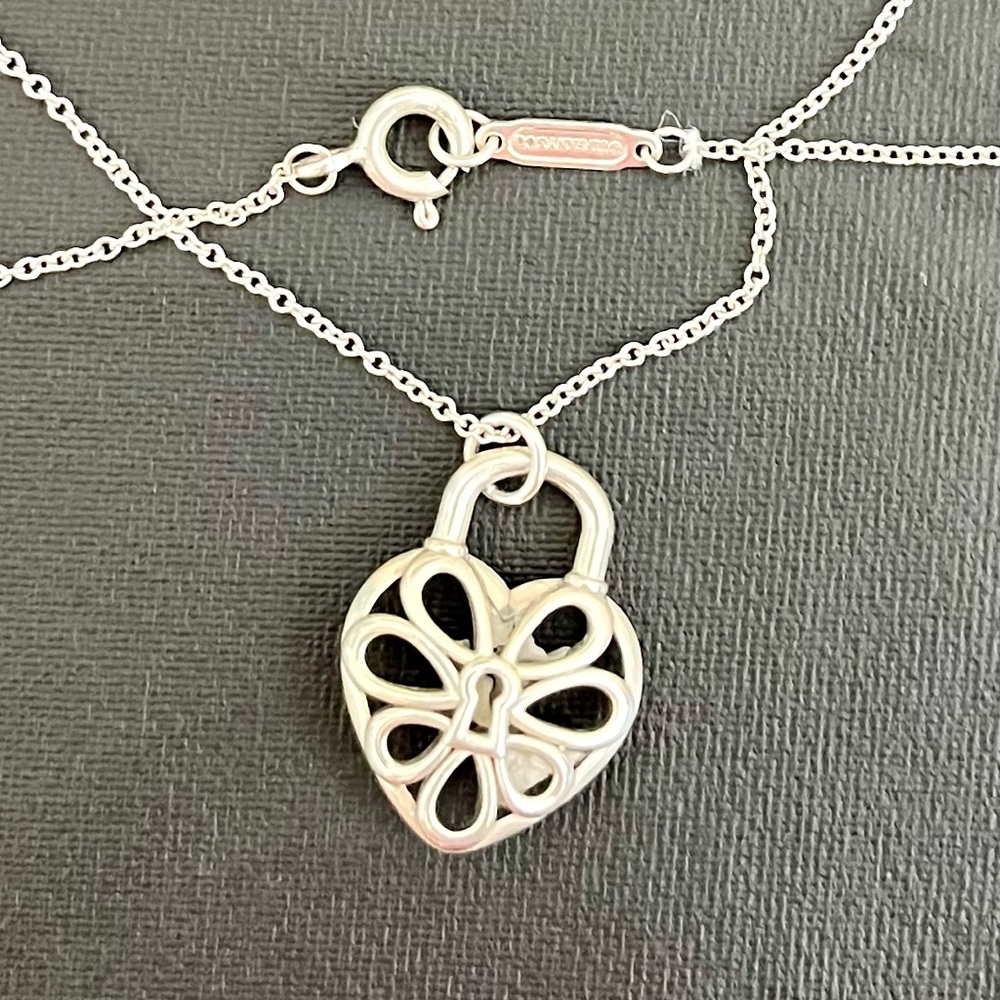 Authentic Tiffany & Co Filagree Pendant and Chain